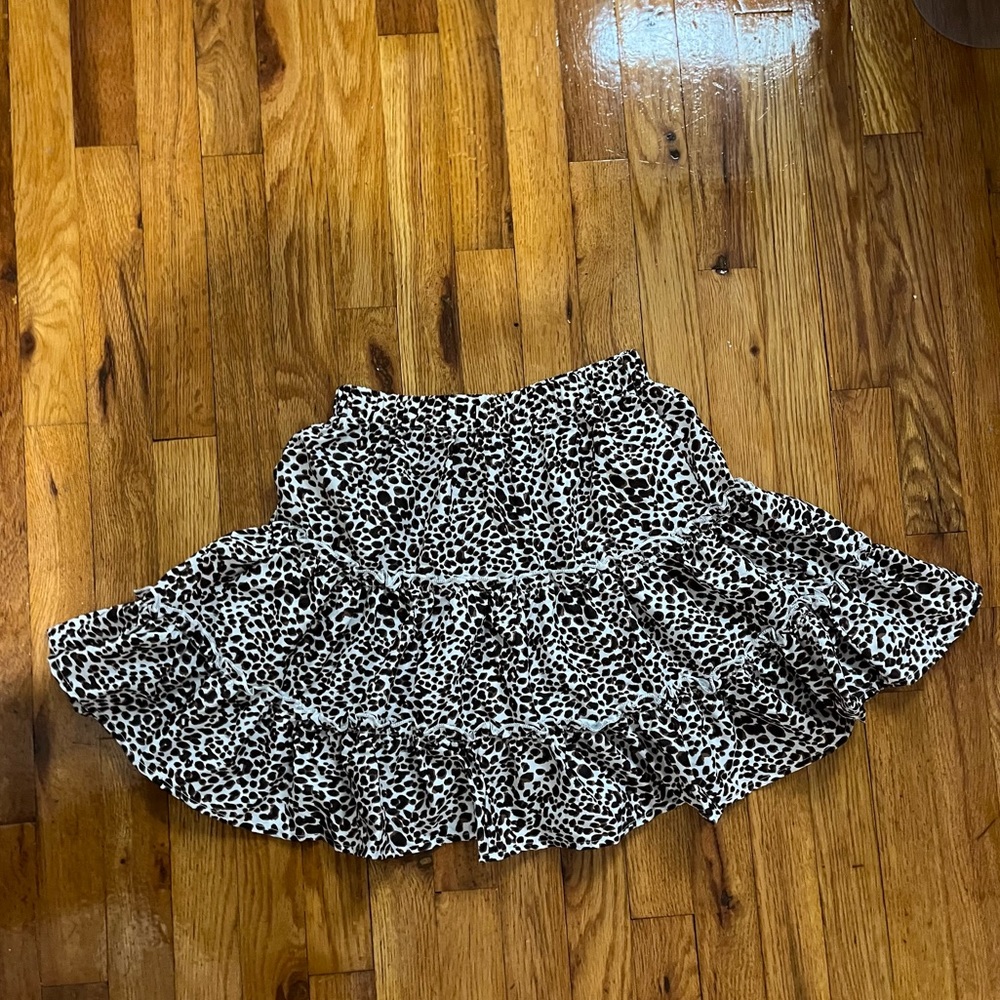 Cheetah print skirt